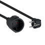 Nanocable Cable de Alimentación Alargador 10m Negro Tipo F Angular